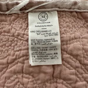 King Size Martha Stewart Coverlet (Velvet)